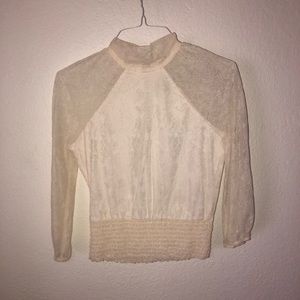 NWOT Eva Mendes vintage lace blouse